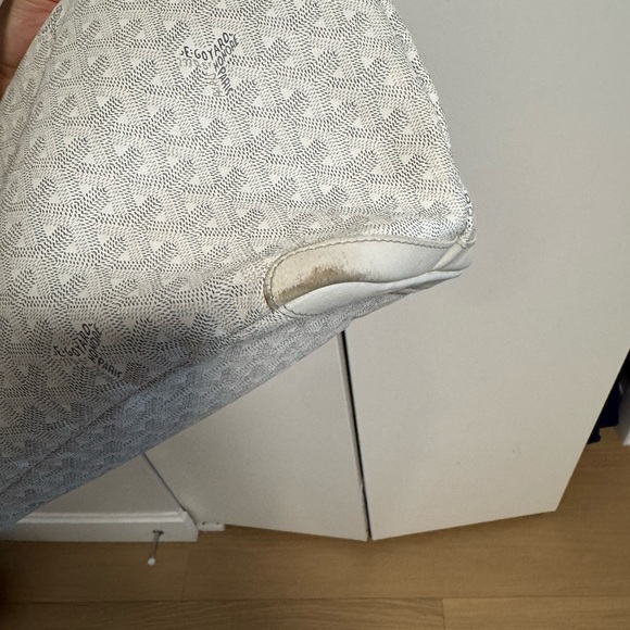 Goyard Goyardine White Saint Louis PM Tote bag - Picture 4 of 5